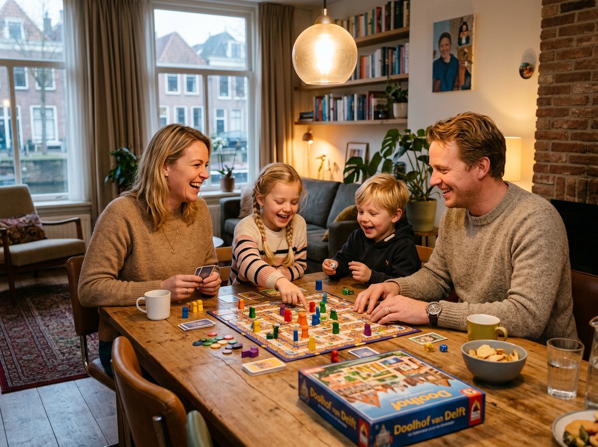 Gezin speelt samen